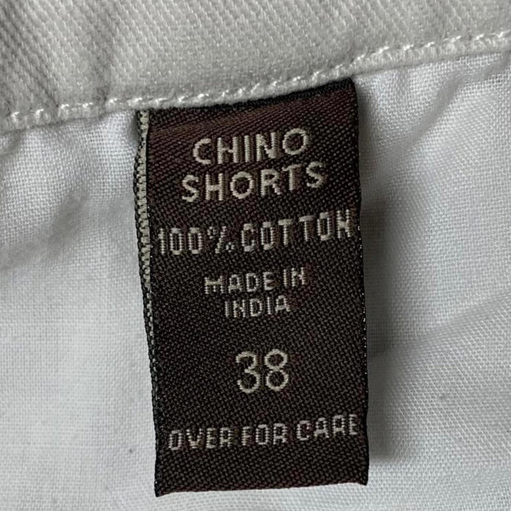 Pantalones cortos clásicos chinos para hombre, beige, talla 38, con parte delantera plana, informales, 100 % algodón, talla 37, India