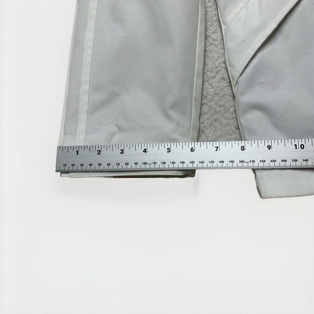 Chaqueta impermeable con capucha Tommy Hilfiger para mujer, color blanco, talla M