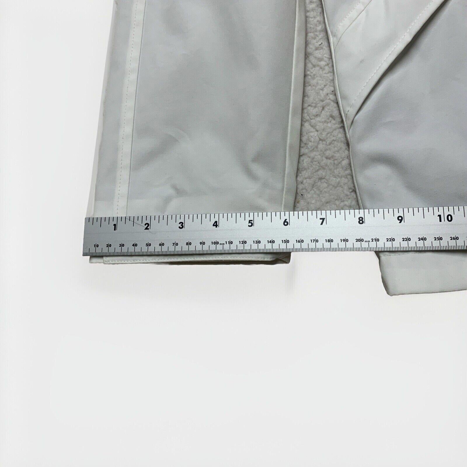 Chaqueta impermeable con capucha Tommy Hilfiger para mujer, color blanco, talla M