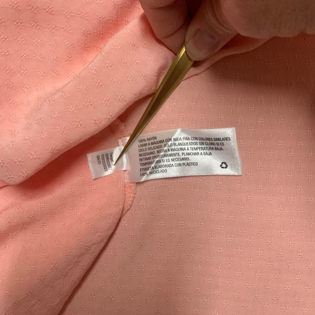 Camisa campesina rosa melocotón talla XXL para mujer de Isabel Maternity