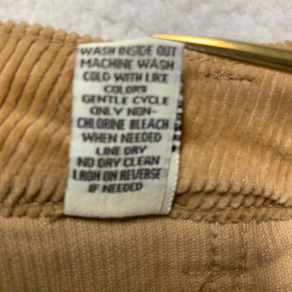 Minifalda de pana color canela Hot Kiss para mujer, talla 0