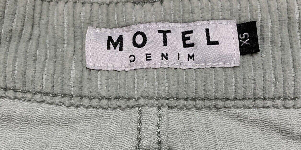 Pantalones de pana Motel para mujer, talla XS, verde menta, pierna ancha, ligeros