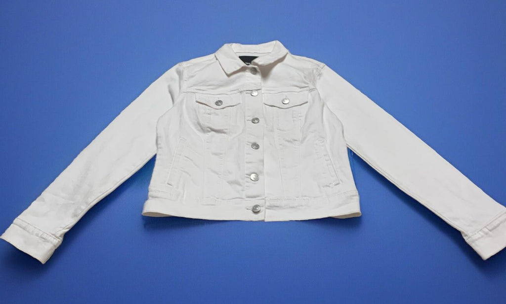 Chaqueta vaquera Sarah blanca pequeña con botones para mujer de Nine West Jeans