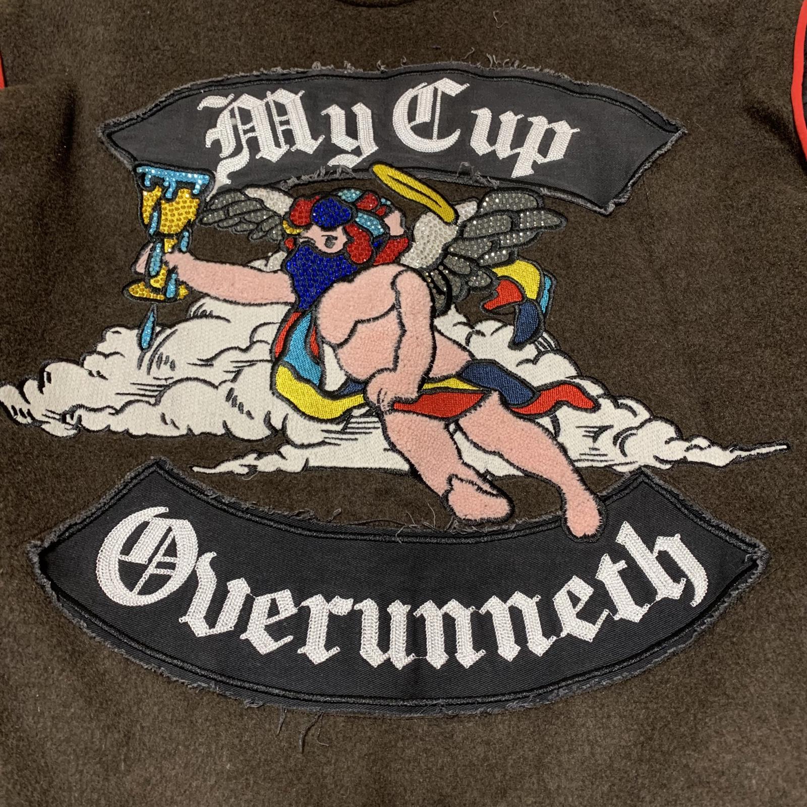 Chaqueta Frost Originals para hombre, talla XL, My Cup Overunneth Graphic Varsity