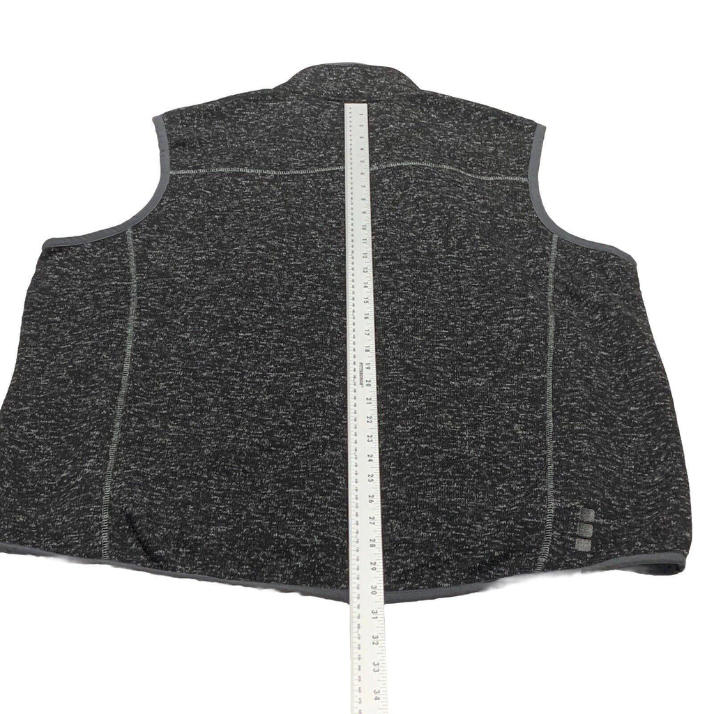 Chaqueta de forro polar Elevate de United Airlines, color negro carbón jaspeado, talla XL