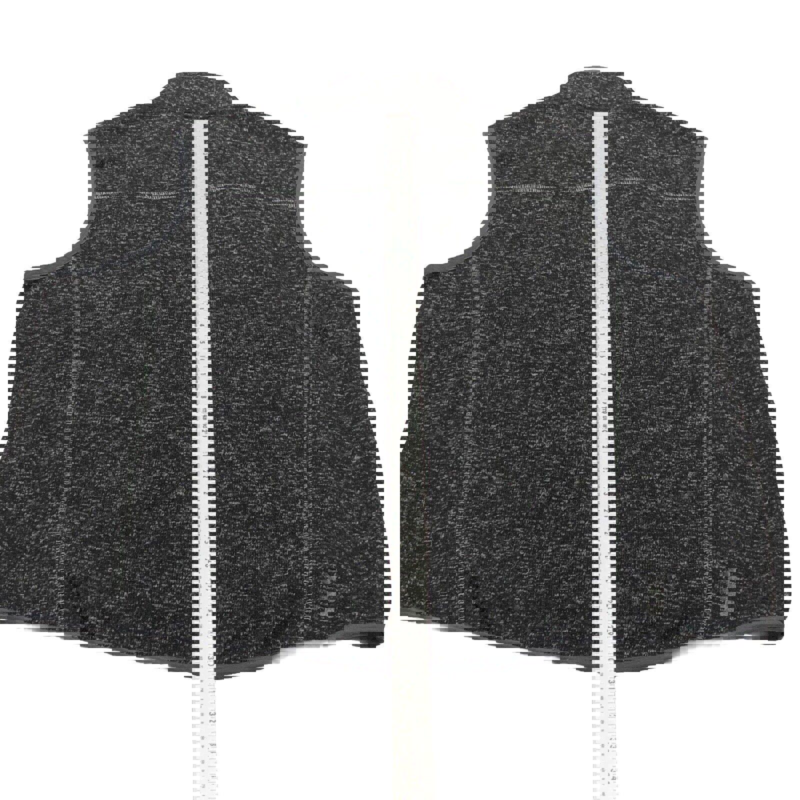 Chaqueta de forro polar Elevate de United Airlines, color negro carbón jaspeado, talla XL