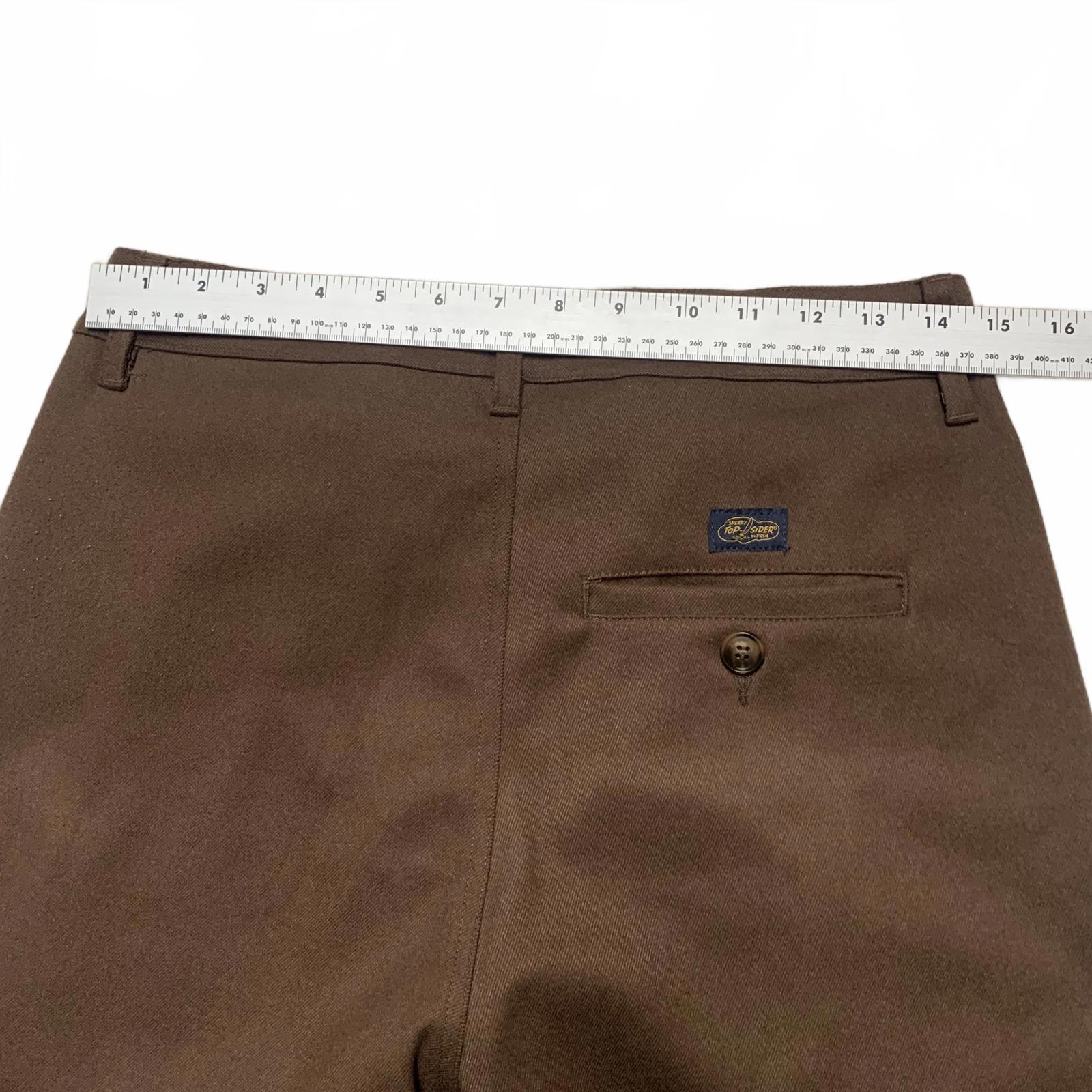 Pantalones marrones Sperry Top-Sider de FRSH para hombre, talla 30, ancho 29,5 x largo 26,5