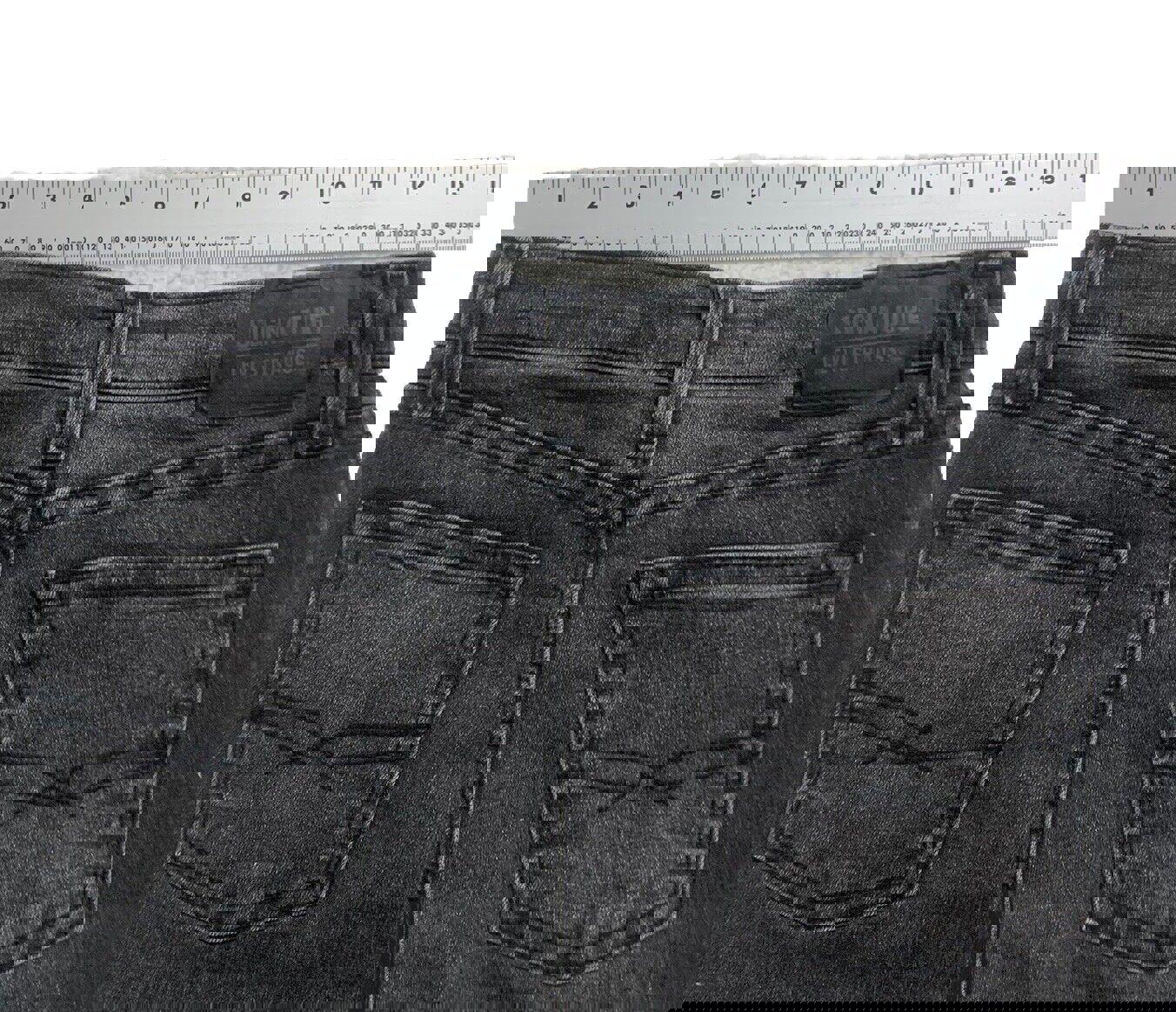 Levi Strauss Signature Boy 14R Vaqueros ajustados en gris carbón