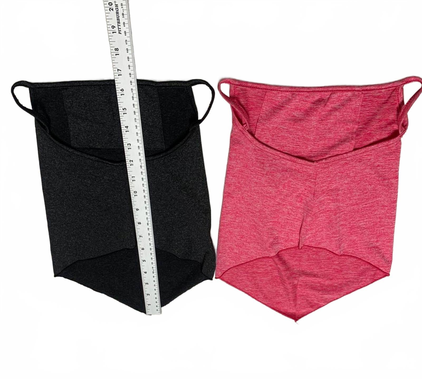 Niqab para mujer, color negro carbón y rosa fucsia, paquete de 2, velo que cubre la cara.