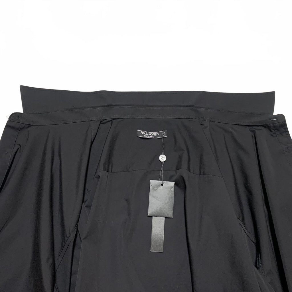 Camisa de manga larga con botones negra Paul Jones para hombre, talla 4XL