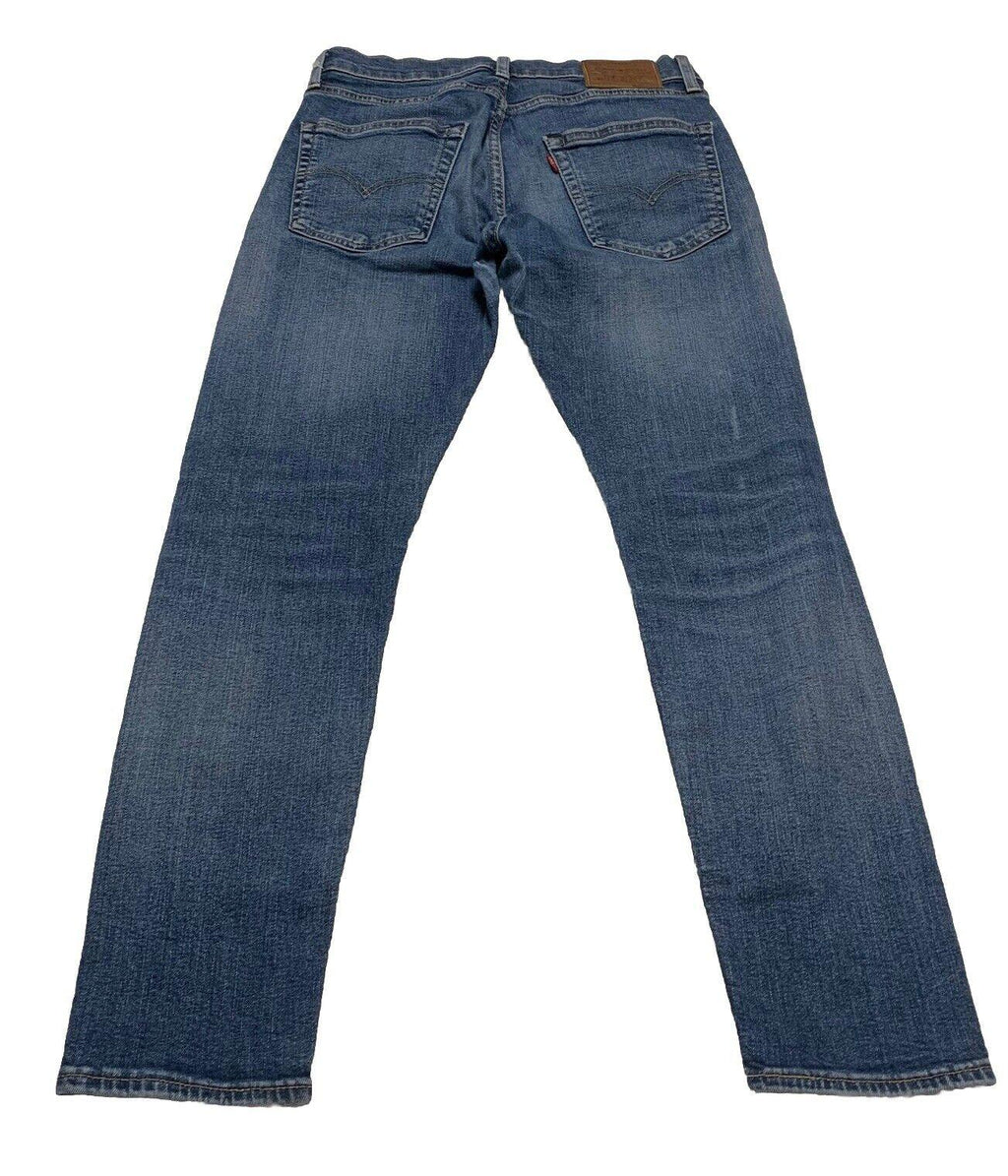 Vaqueros Levi's 512 para hombre, 30 x 30, azul, desgastados y elásticos