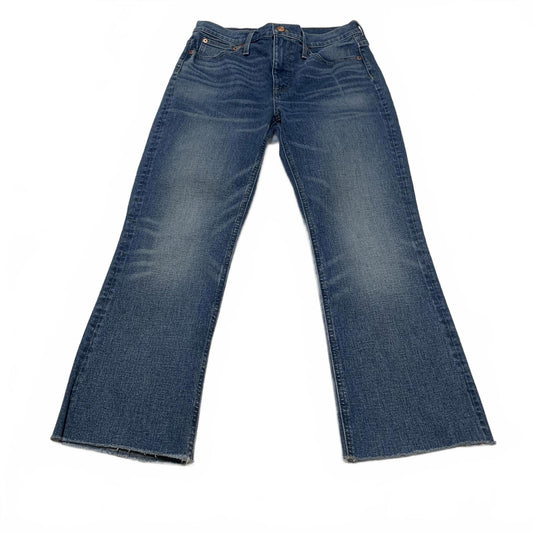 J.Crew Women's Size 29 Blue Denim Flare Boot Crop Jeans 30 X 25.5
