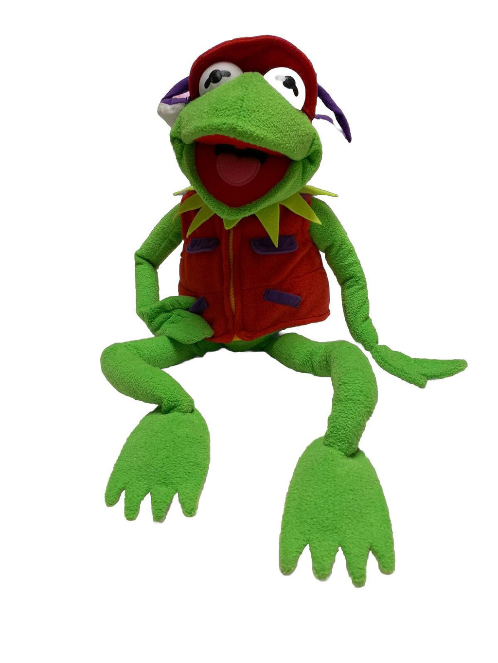 Peluche de rana fotógrafa de la Rana Gustavo de los Muppets de Macy's, 26 pulgadas, sin cámara