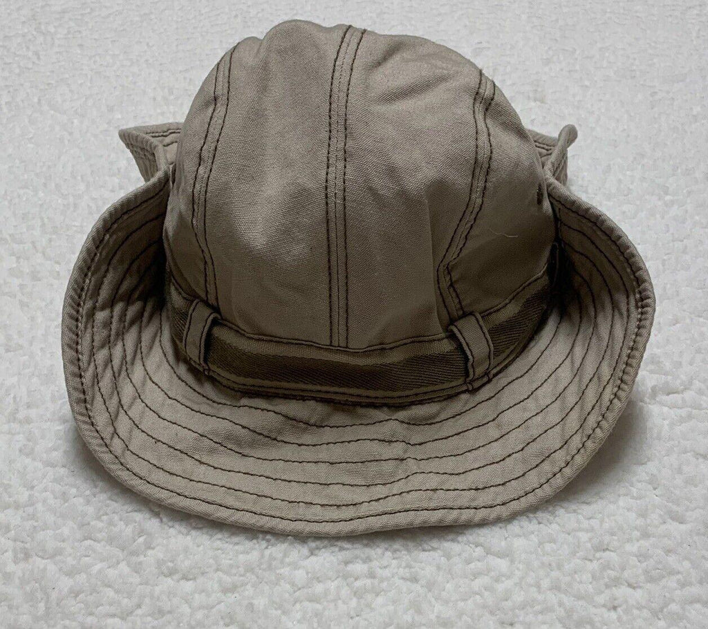 Gorra de pescador Old Navy con laterales a presión y diseño de cubo Explorer para niños, talla M, color beige