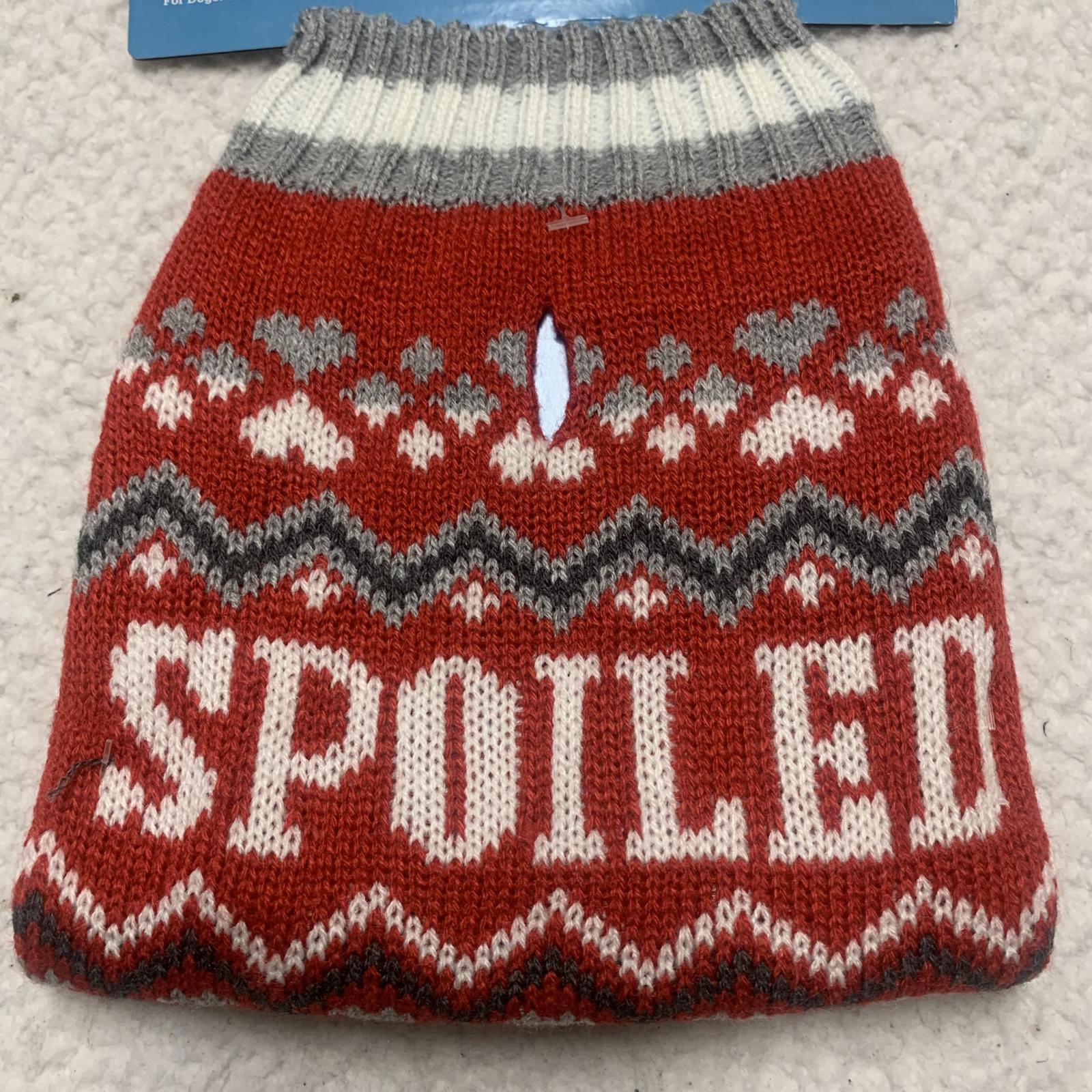 Conjunto de suéter para perro Vibrant Life de NWT, paquete de 2, talla XS, tejido rojo y blanco, estilo festivo