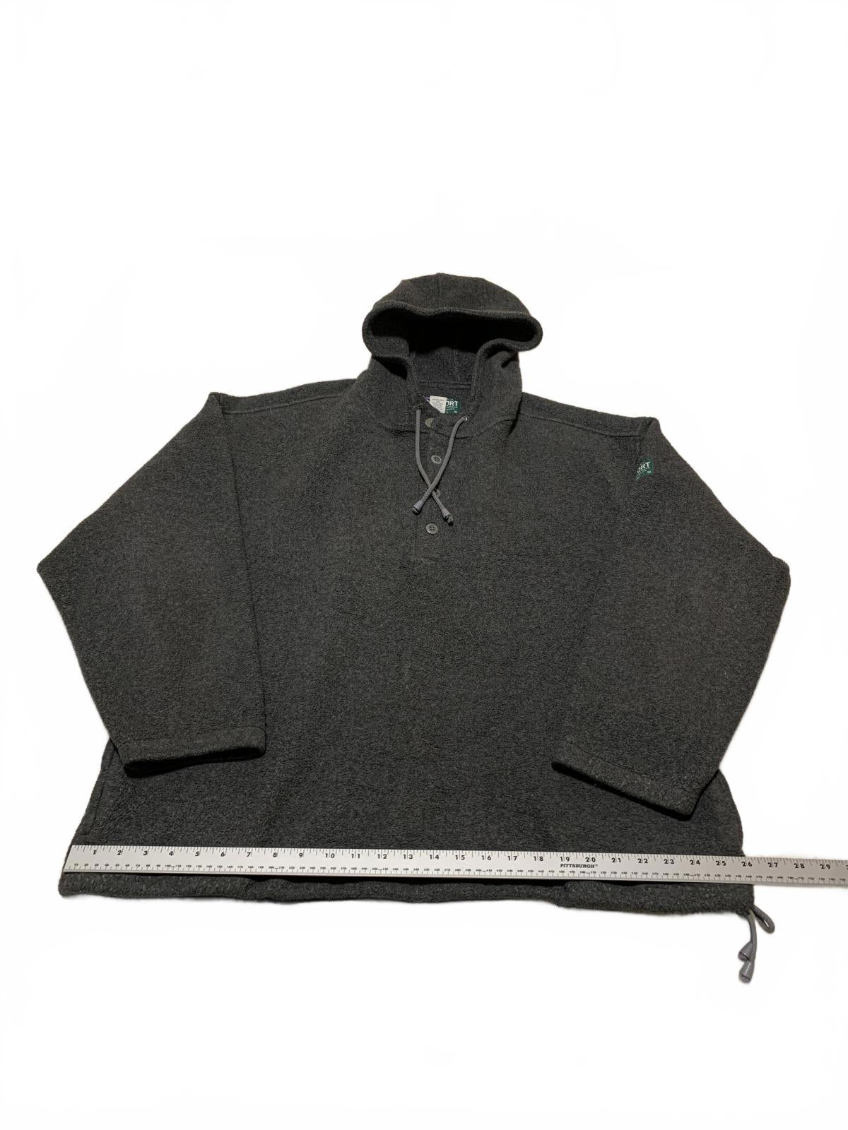 Chaqueta deportiva vintage de polar con capucha Abercrombie &amp; Fitch Techsport para hombre, talla L