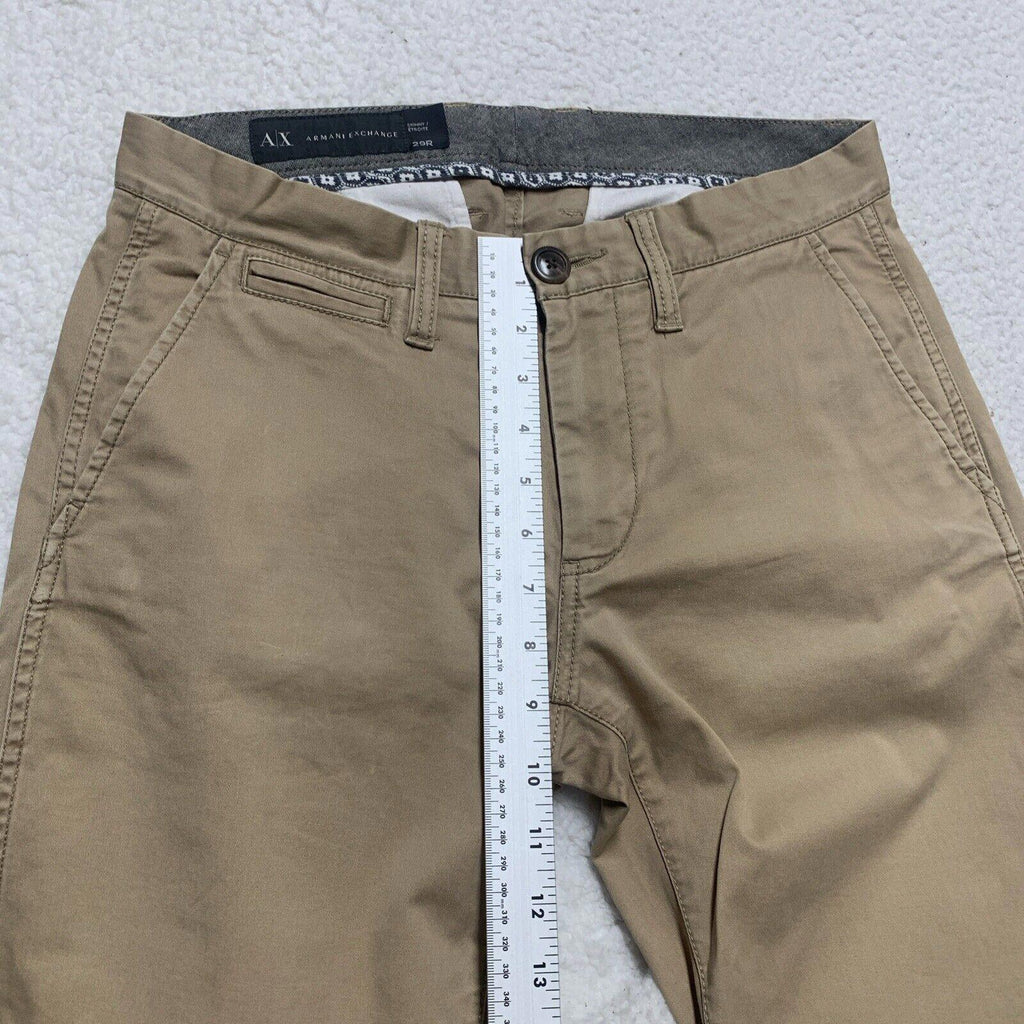 Pantalón chino ajustado de algodón de pierna recta para hombre, talla 29R, de Armani Exchange, A/X