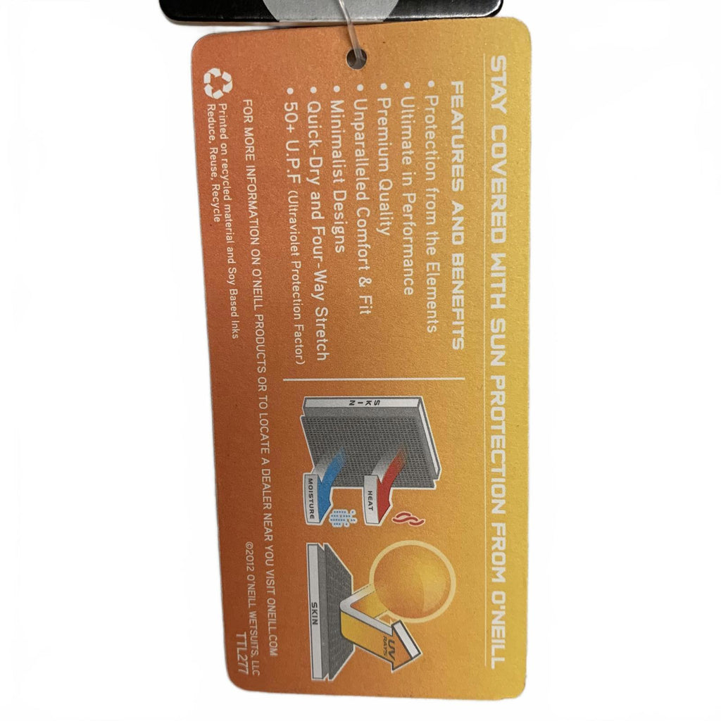 Traje de baño O'Neill Performance Fit para niños, talla 8, color blanco, con protección solar y contra erupciones UV