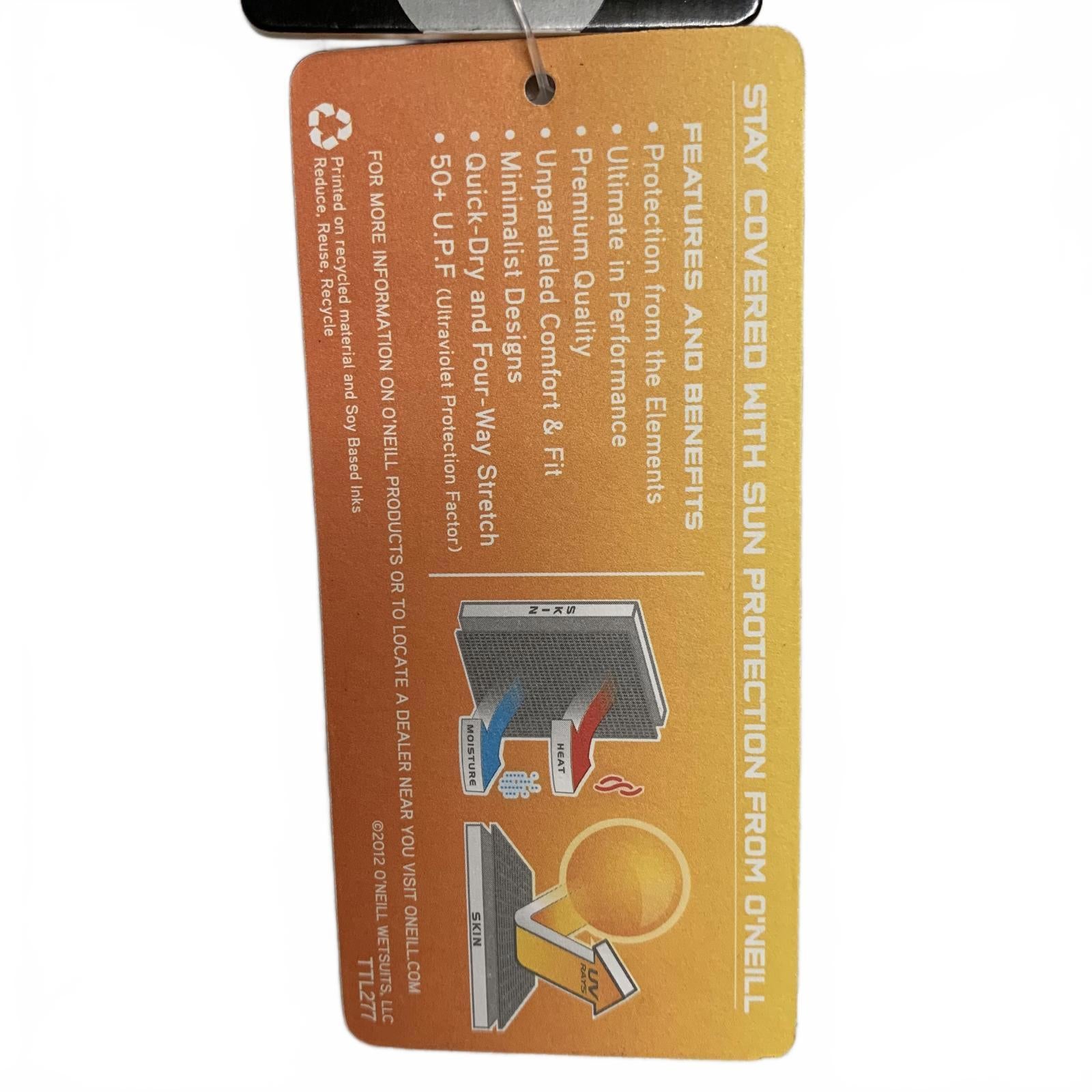 Traje de baño O'Neill Performance Fit para niños, talla 8, color blanco, con protección solar y contra erupciones UV