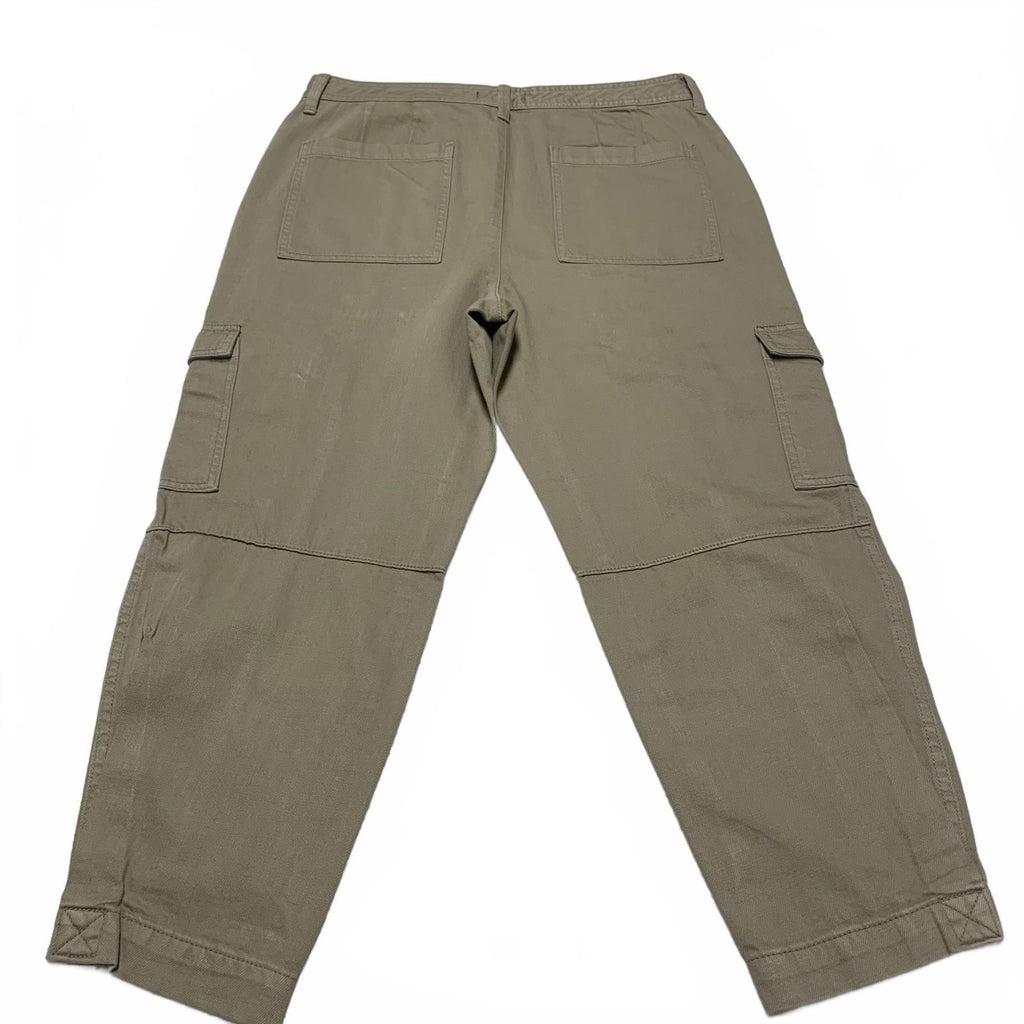 Pantalones cargo Banana Republic para mujer, talla 10, verde oliva, 33,5 x 25 L