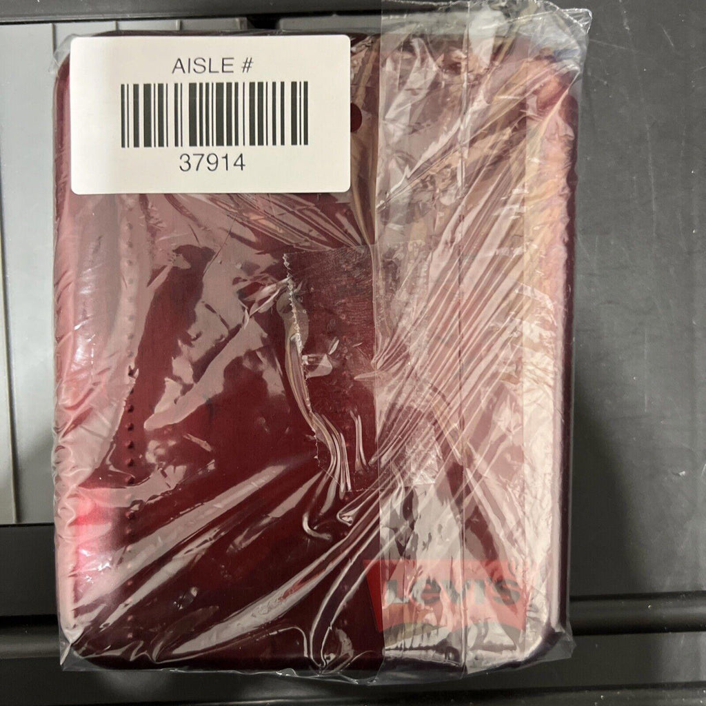 Levi's Men's Black Wallet RFID Identity Theft Protection Stitched