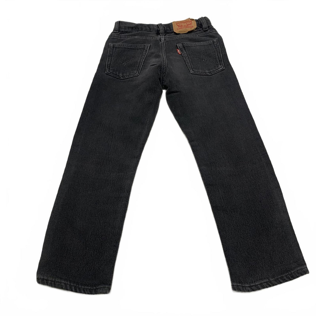 Levi's 511 Kids Talla 7 Reg Gris Negro Slim Fit Soft Knit Jeans W 21 x 20L Real