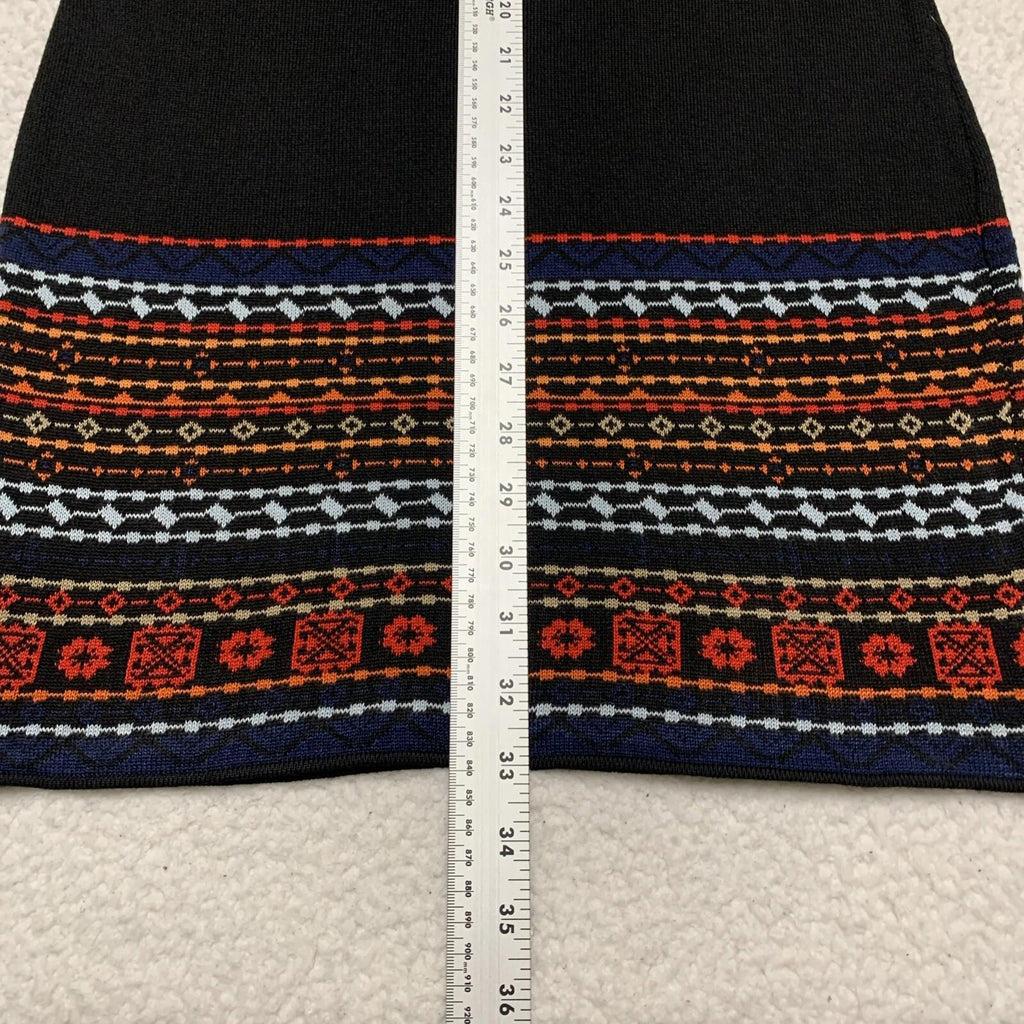 Vestido midi ajustado de punto negro pequeño de POOF Junior con ajuste elástico