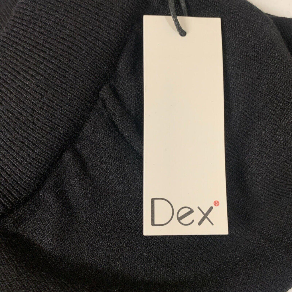 Pantalones cortos negros de pierna ancha estilo gaucho de Dex Clothing para mujer, talla extra grande