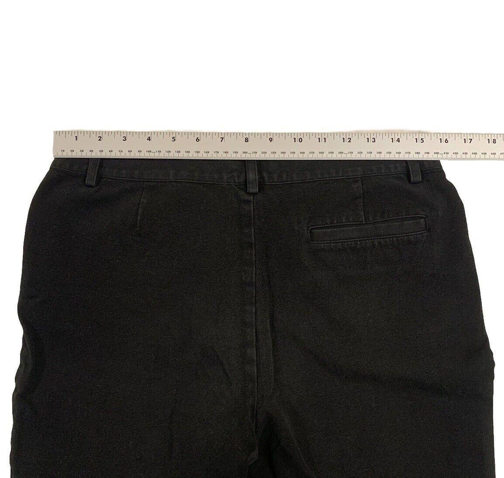 Pantalones chinos Lauren Ralph Lauren para mujer, talla 8, pierna recta, negros