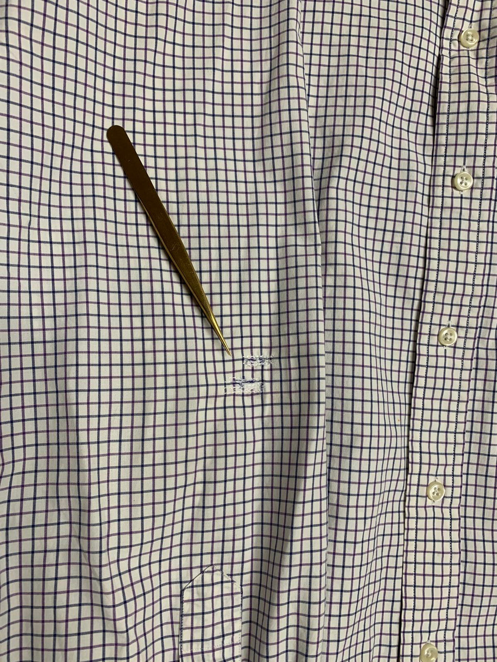 Ralph Lauren Men's Size XLarge White Grid Casual Button-Down Shirt XL