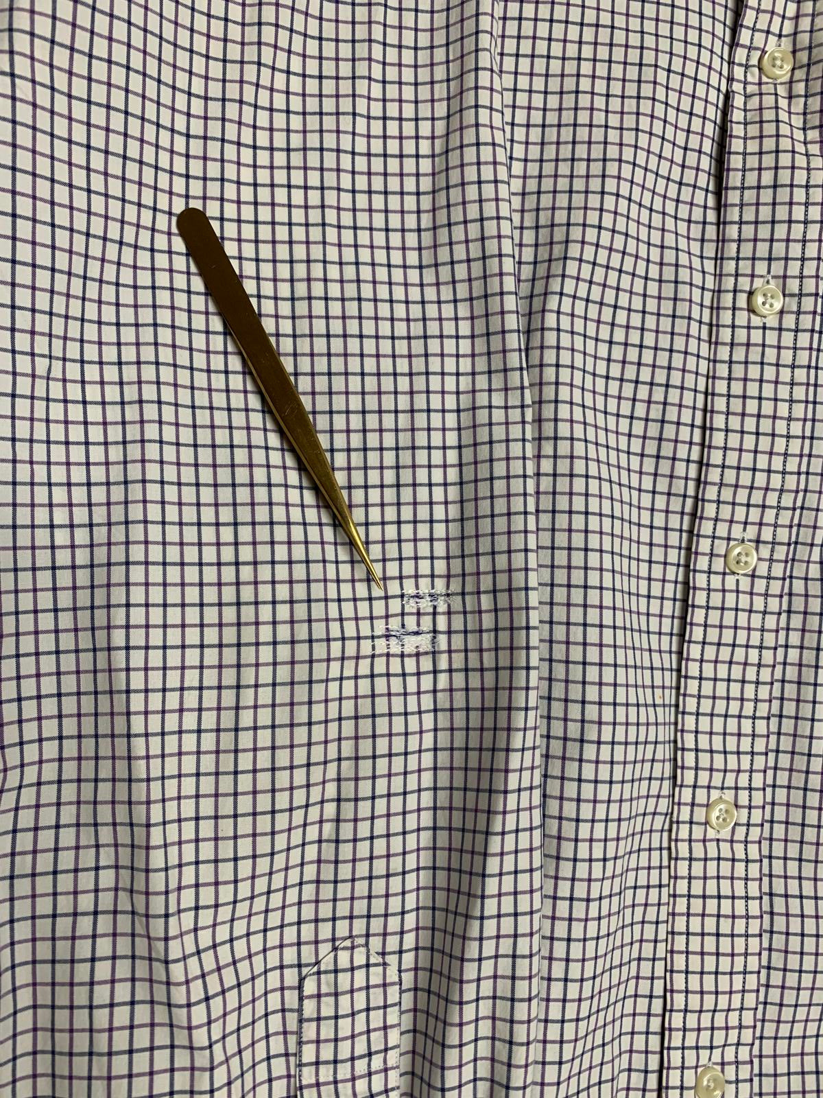 Ralph Lauren Men's Size XLarge White Grid Casual Button-Down Shirt XL