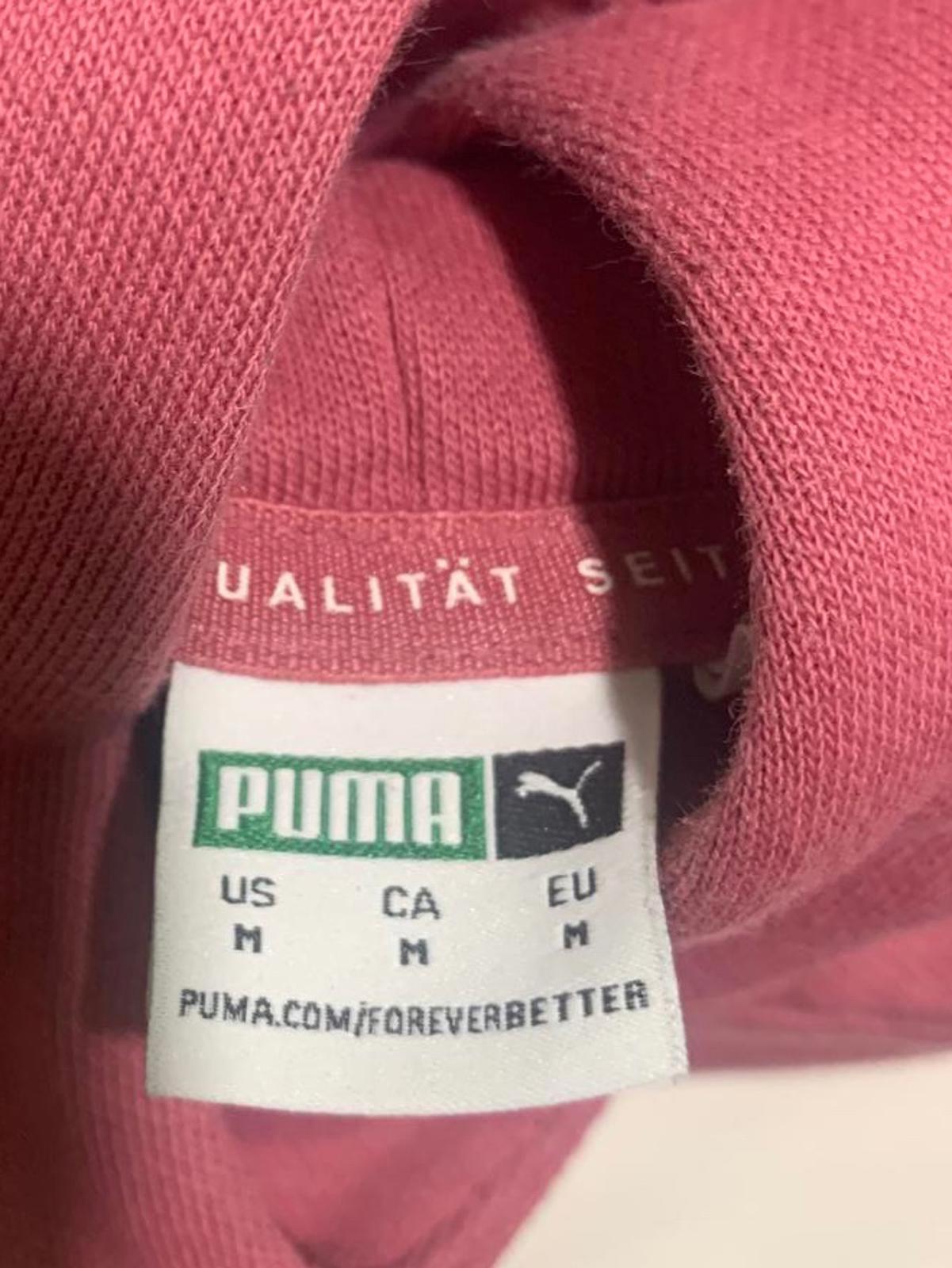 Sudadera con capucha extragrande Puma para mujer, talla mediana, color rosa polvoriento