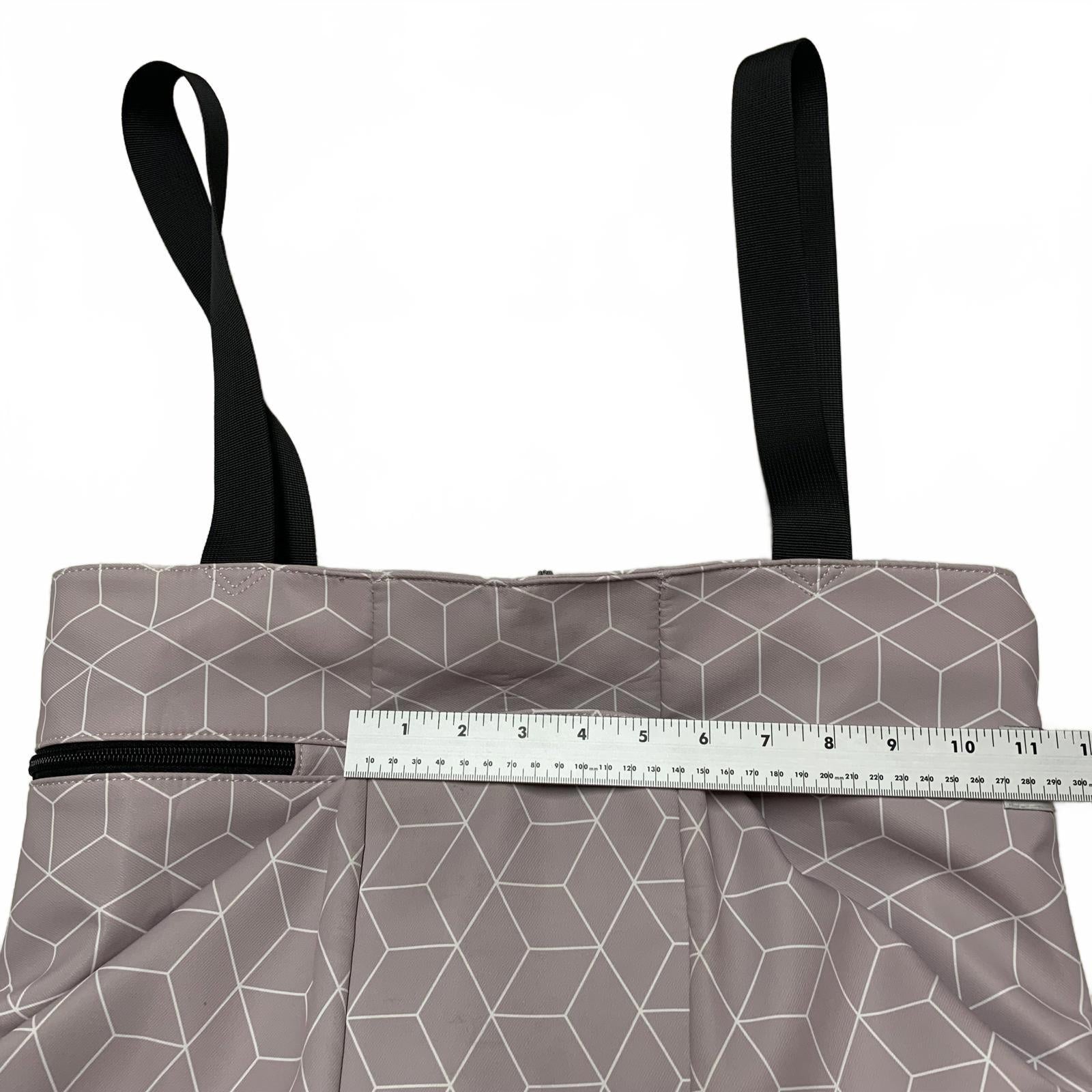 Bolso tote utilitario de hombro para mujer Esván con estampado floral lila