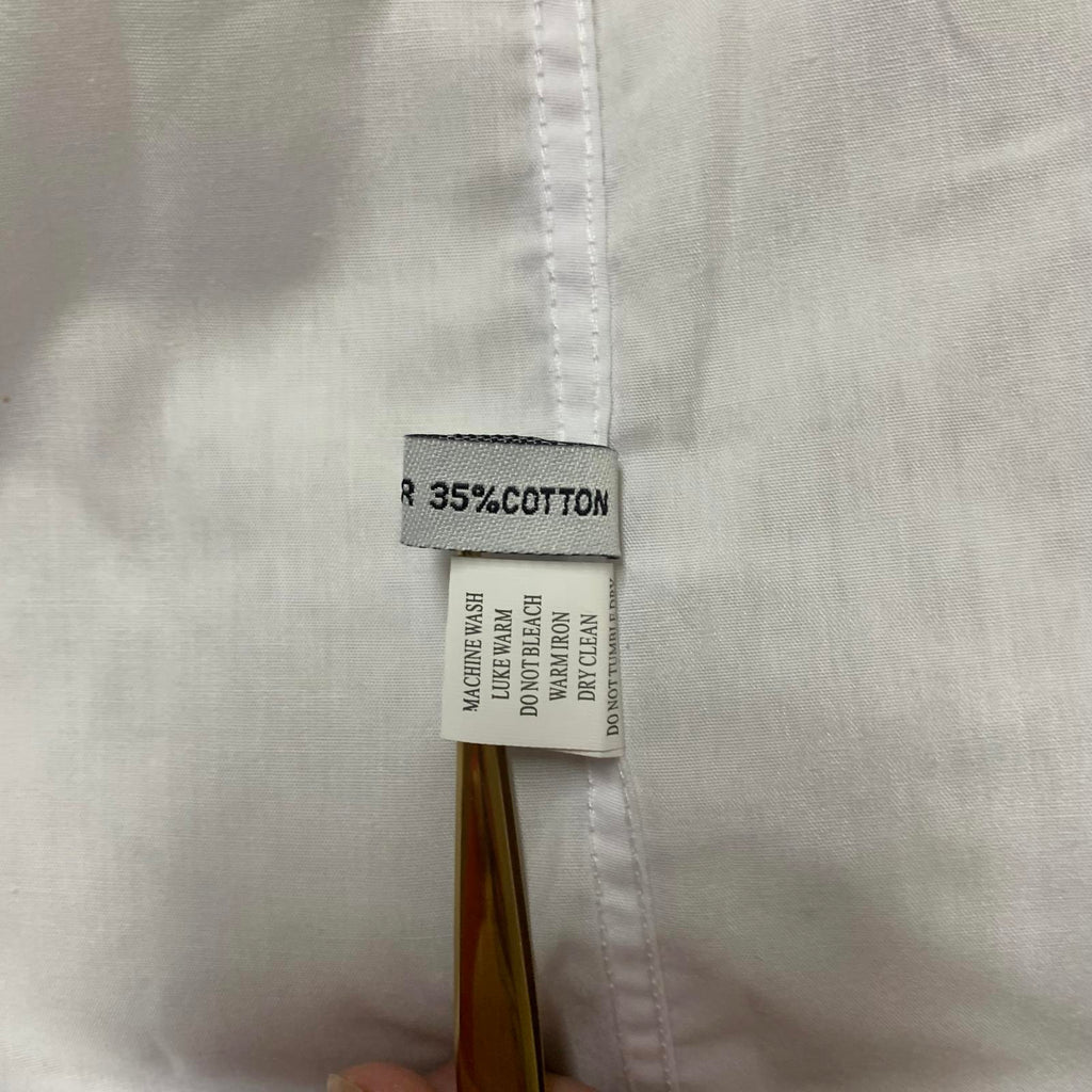 Camisa de vestir clásica con botones Boltini para hombre, talla 4XL, blanca, talla 20-20,5