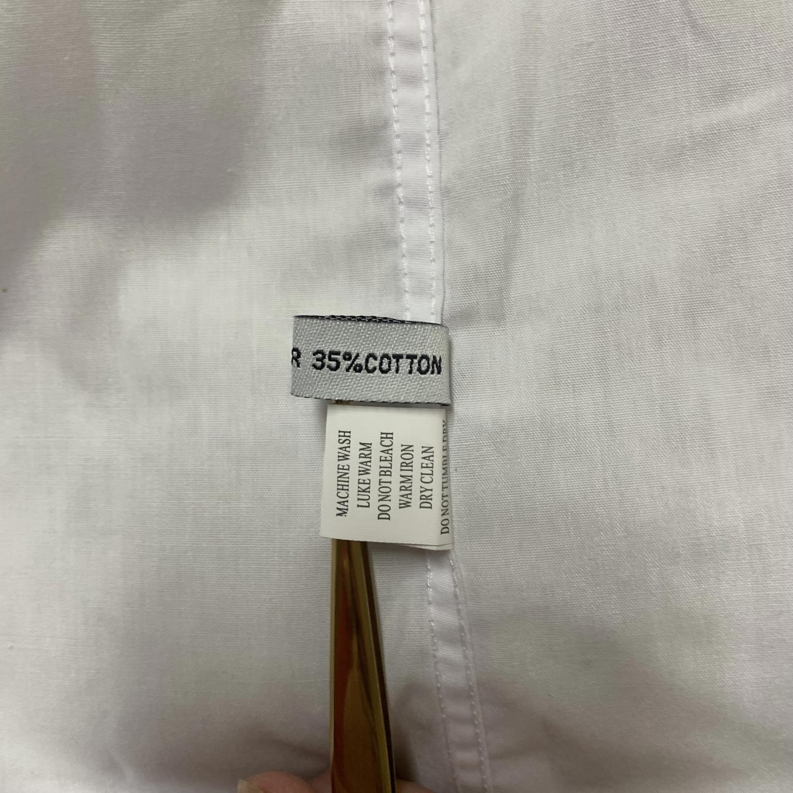 Camisa de vestir clásica con botones Boltini para hombre, talla 4XL, blanca, talla 20-20,5