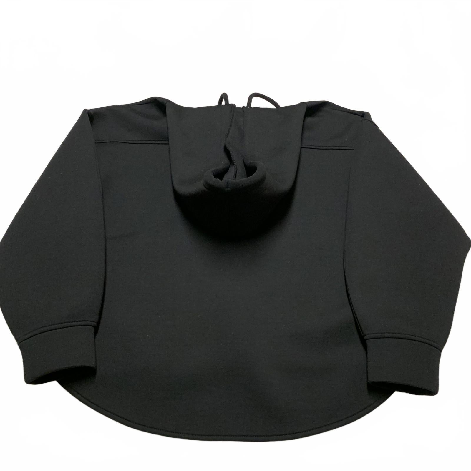 Sudadera con capucha y cremallera negra informal para mujer, talla grande, de ZARA