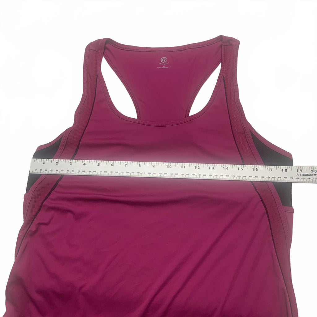 Camiseta deportiva sin mangas fucsia Champion para mujer talla XL