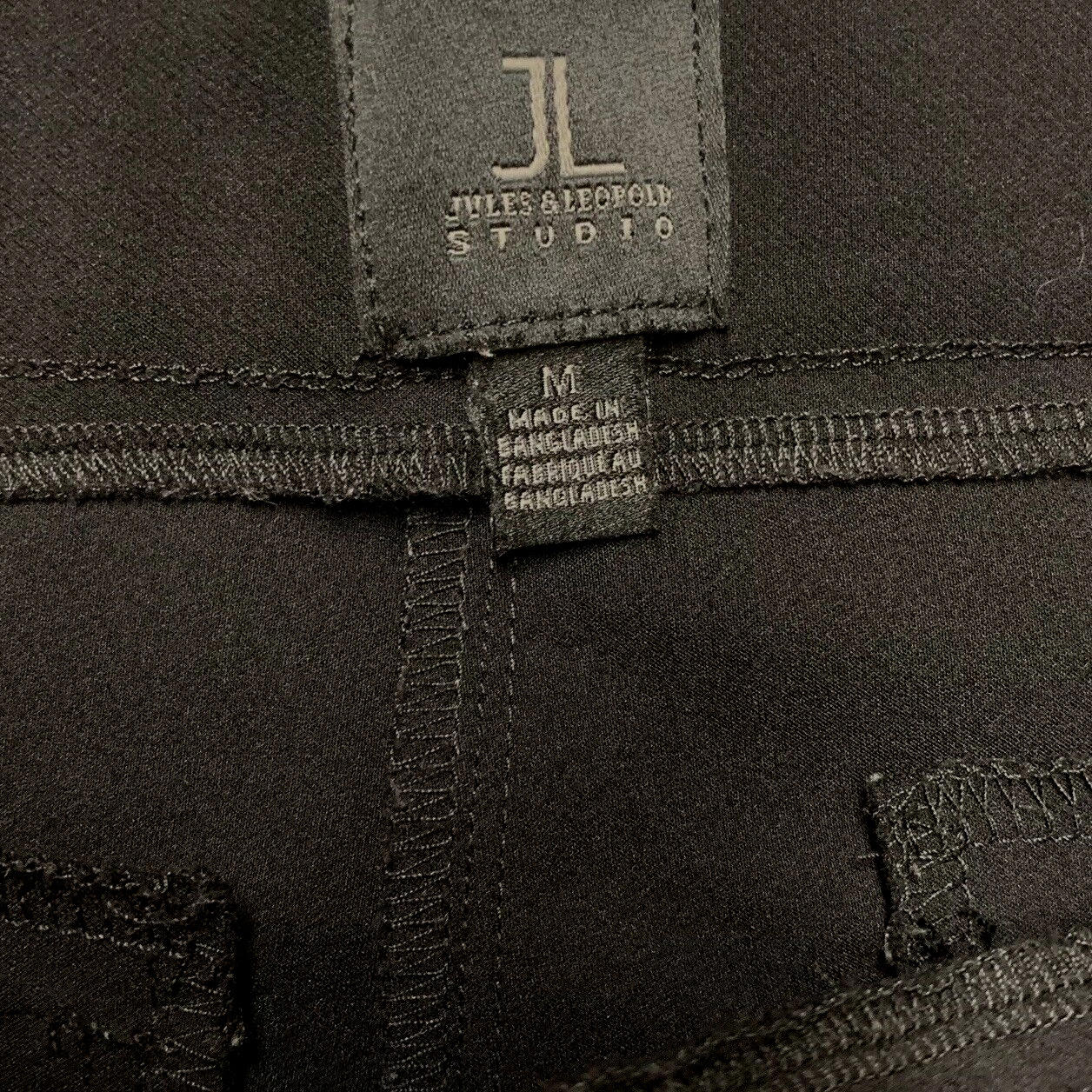 Pantalones negros de pierna recta Jules &amp; Leopold para mujer, talla mediana