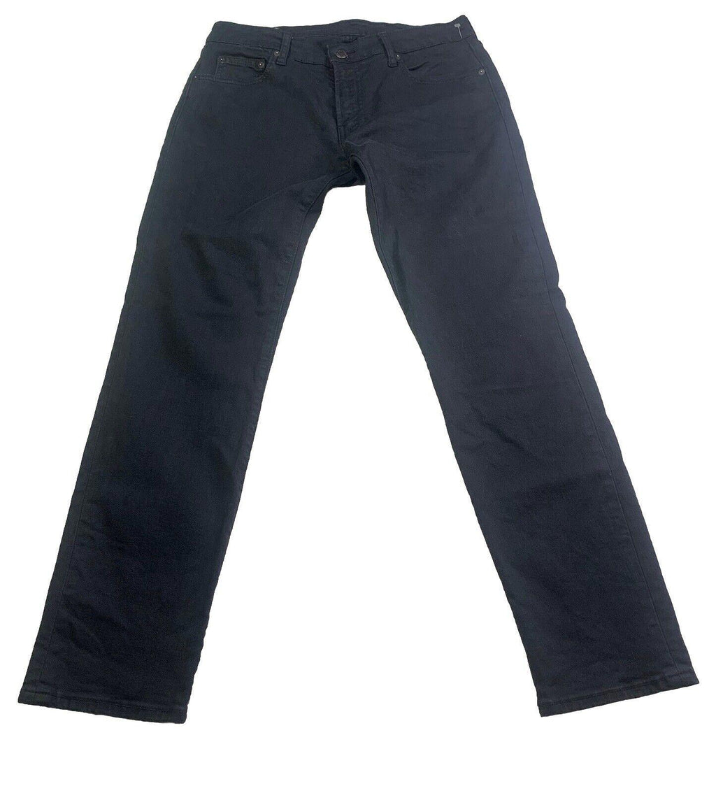 Vaqueros Bonobos para hombre, 31/30, negros, ajustados, de pierna recta y elásticos