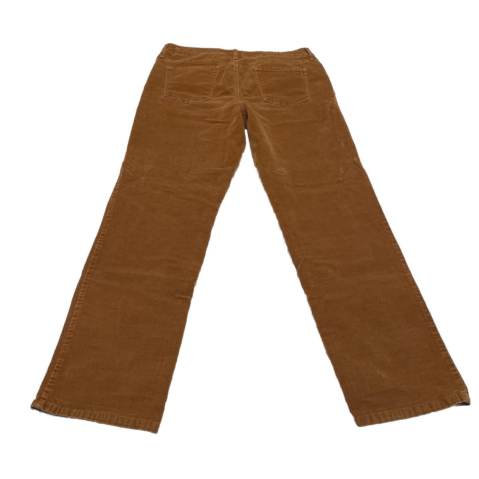 Pantalones de pana Bandolino para mujer, talla 12, marrón, estilo Mandie, pierna recta