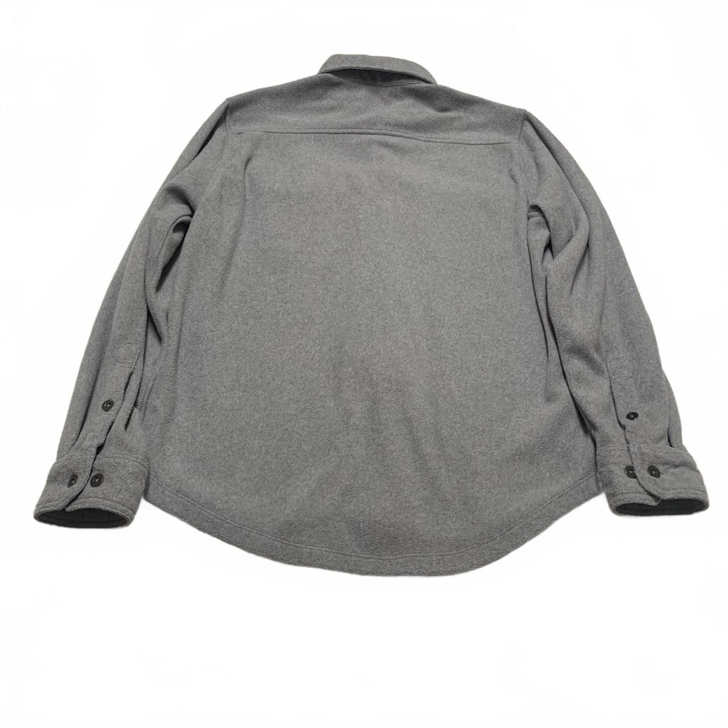 Camisa de franela abotonada gris George para hombre, talla mediana (38-40)