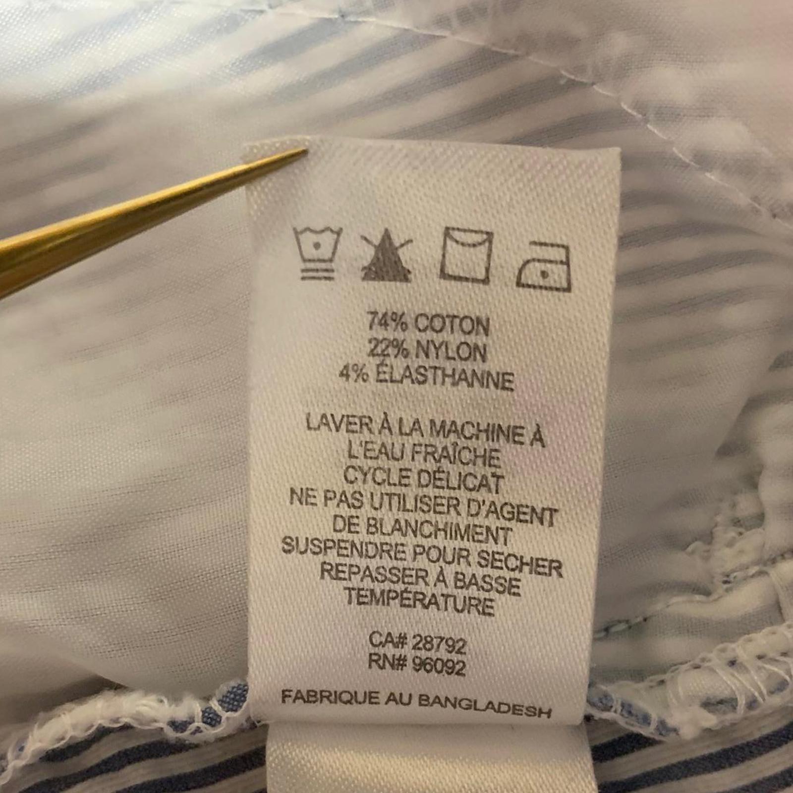 Bermudas elásticas a rayas VTG Lila Rose para mujer, talla 10, ancho 32