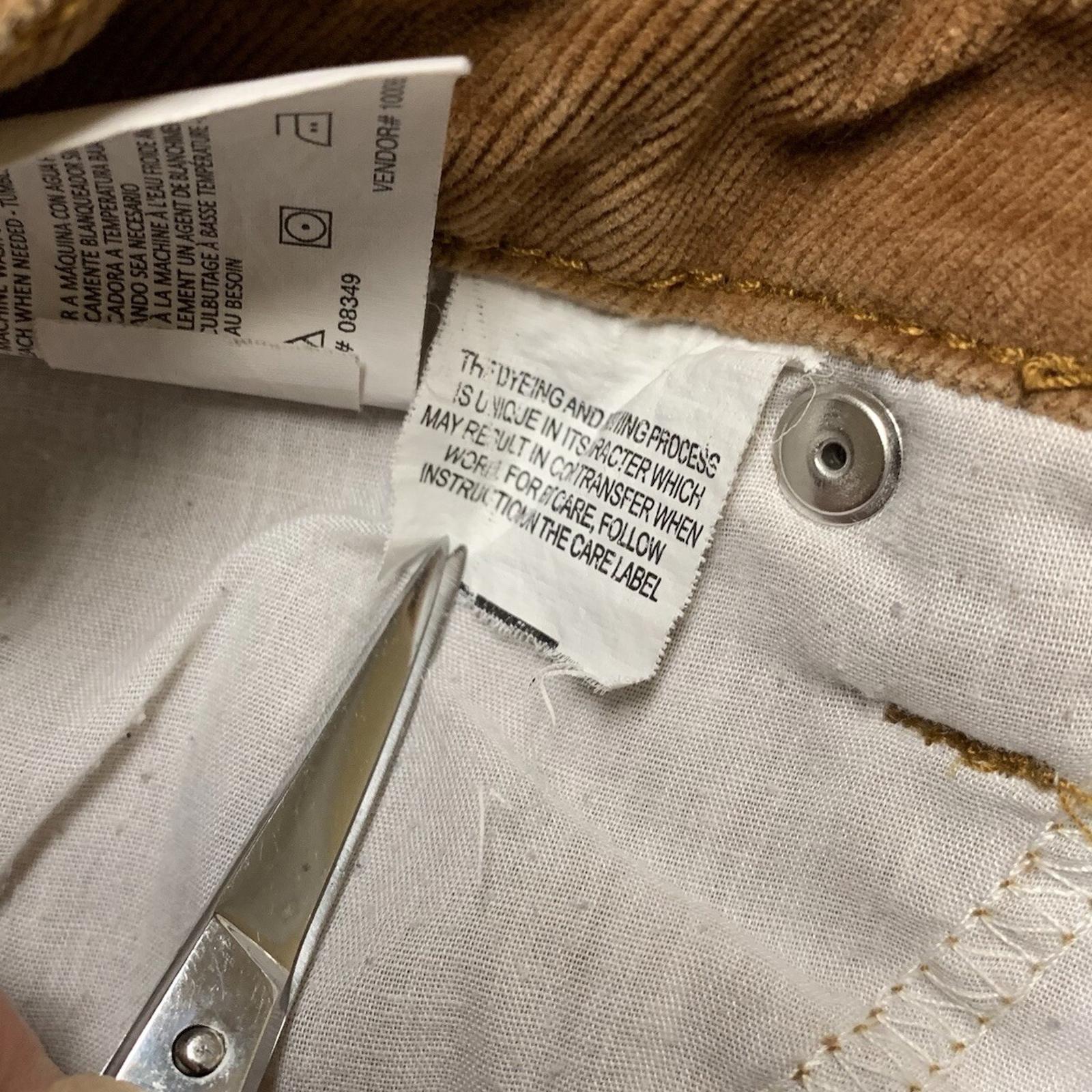 Pantalones de pana Bandolino para mujer, talla 12, marrón, estilo Mandie, pierna recta