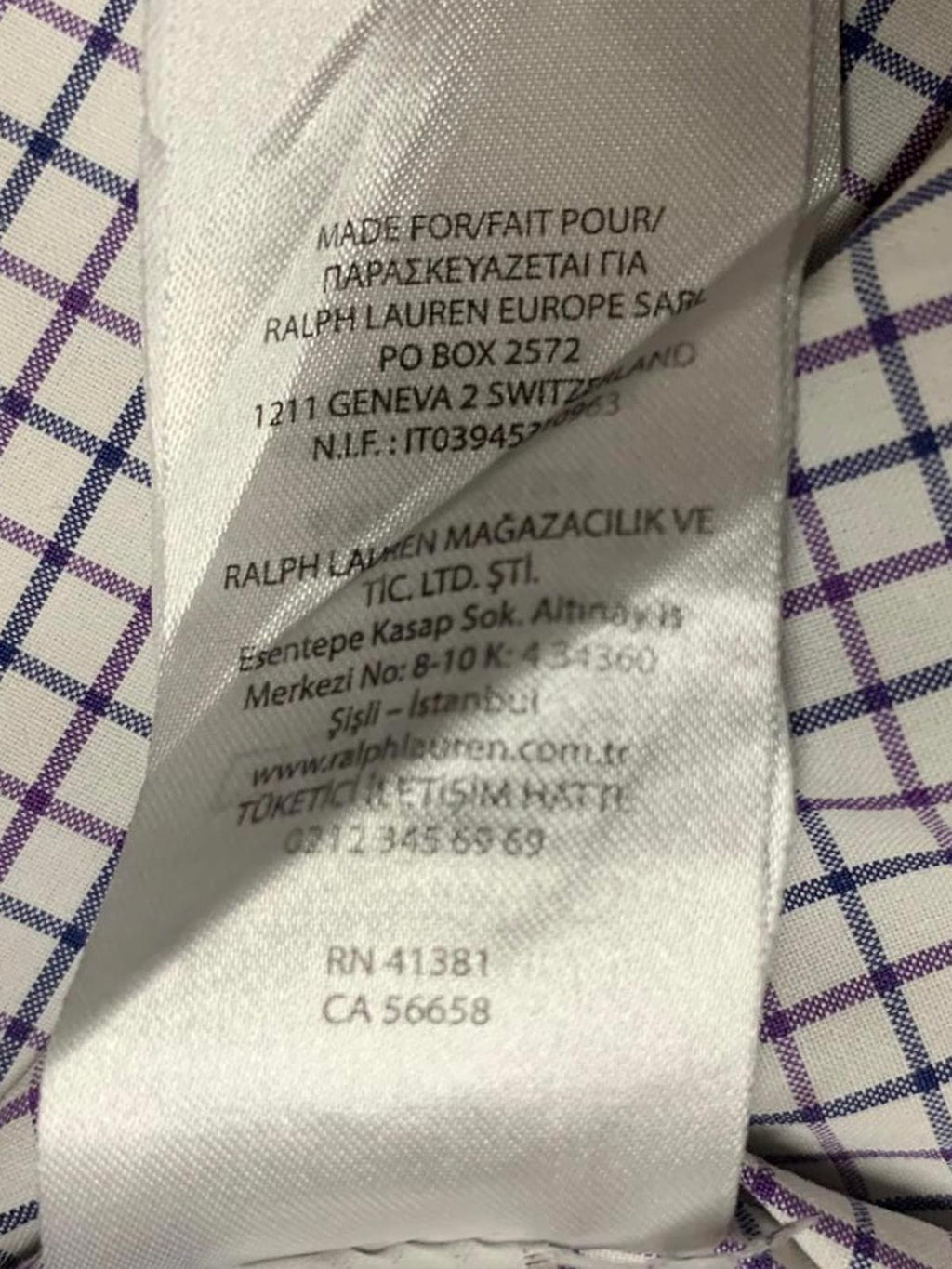 Ralph Lauren Men's Size XLarge White Grid Casual Button-Down Shirt XL