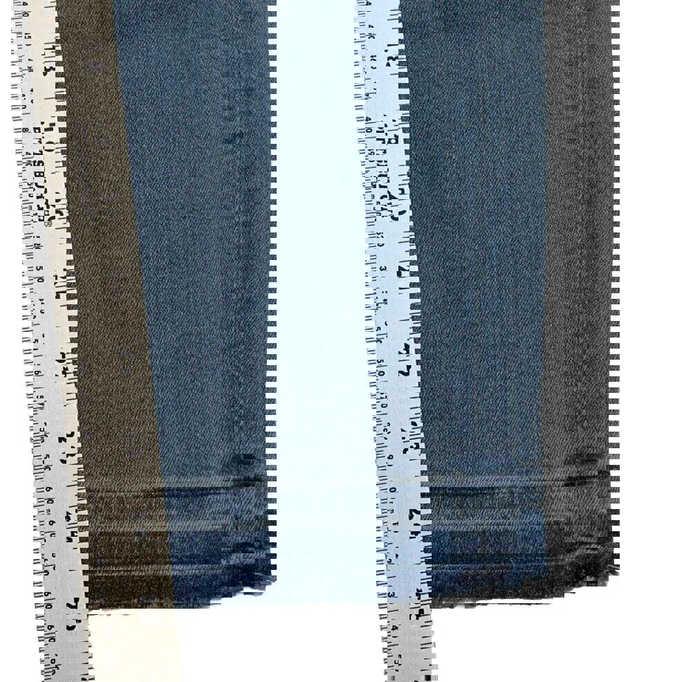 Vaqueros J. Crew para mujer, talla 27, lavado azul claro, pitillo, corte desgastado, dobladillo sin rematar