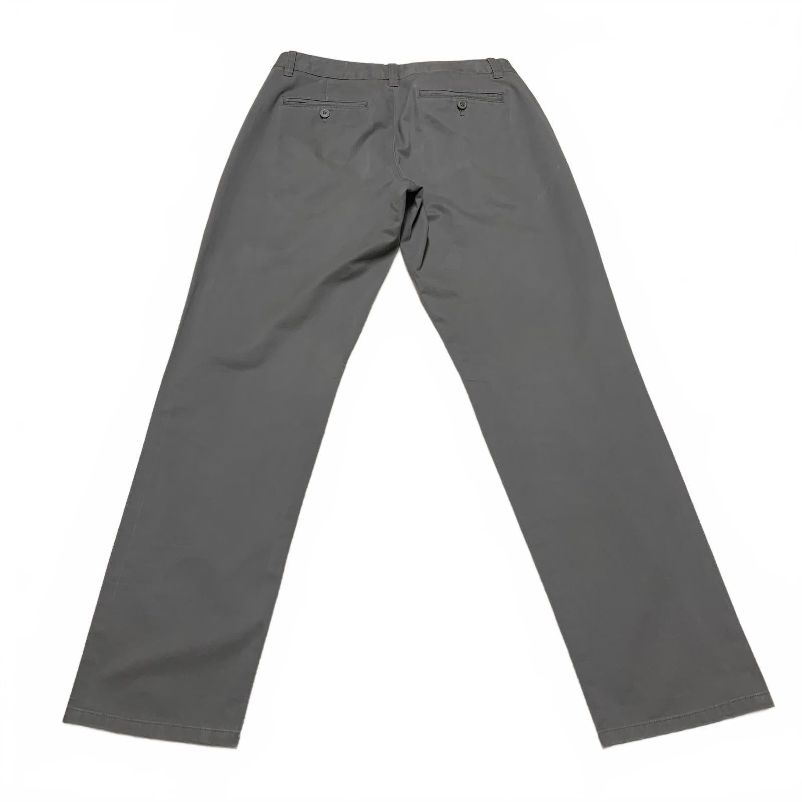 Pantalones chinos grises Bonobos para hombre, talla 33 x 30, ancho 31 x largo 30 cm (real)