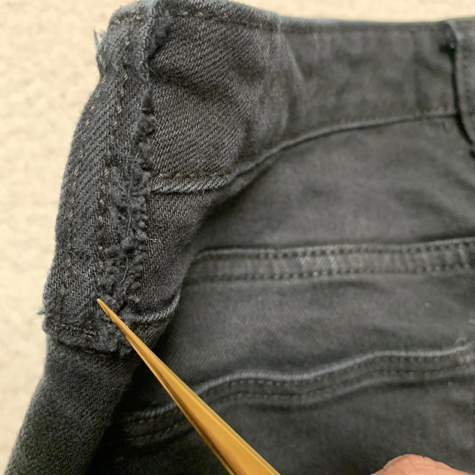 Vaqueros Universal Thread Goods Co. para mujer, talla 2/26R, negros, pierna recta, 26 x 26,25