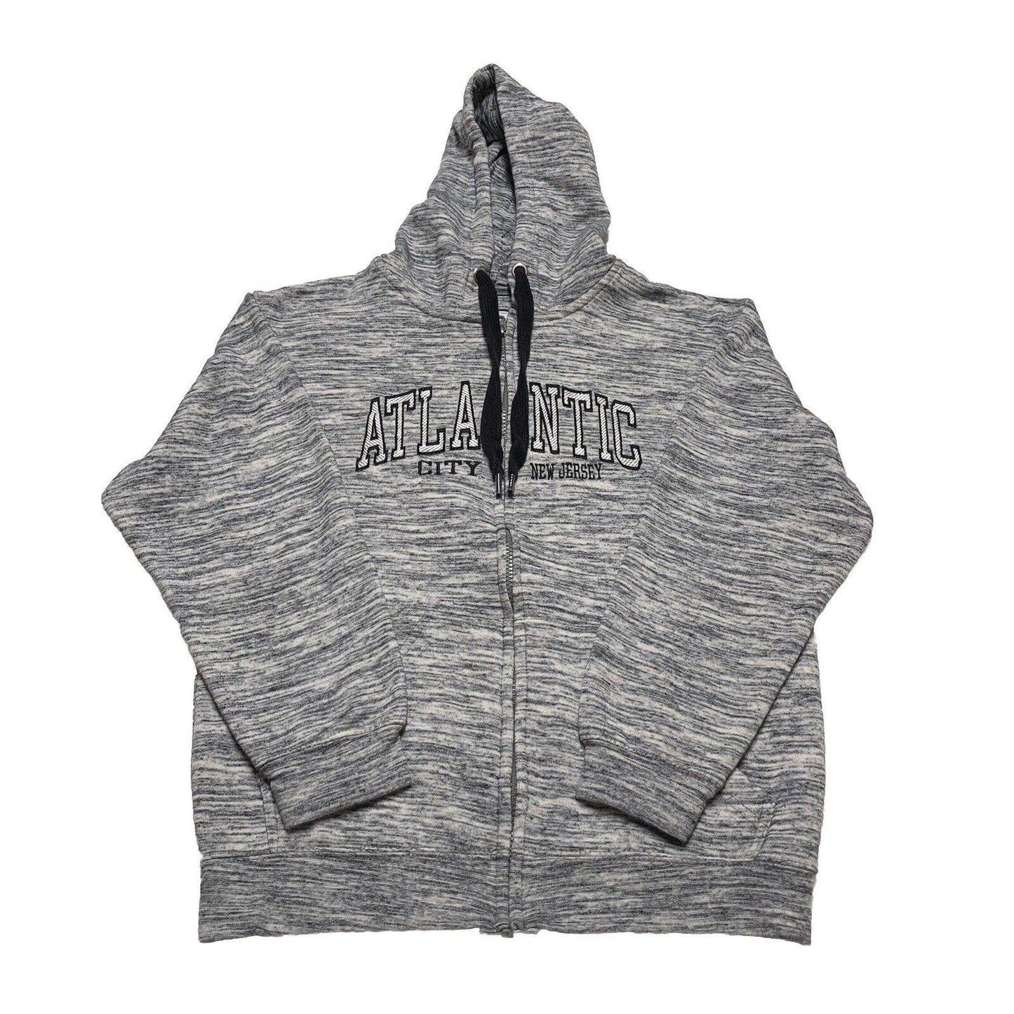 Pacific & Co The Perfect Hoodie Full Zip Black White Small Atlantic City NJ