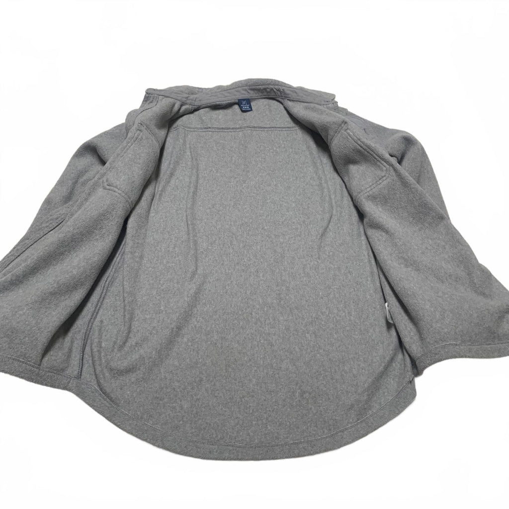 Camisa de franela abotonada gris George para hombre, talla mediana (38-40)