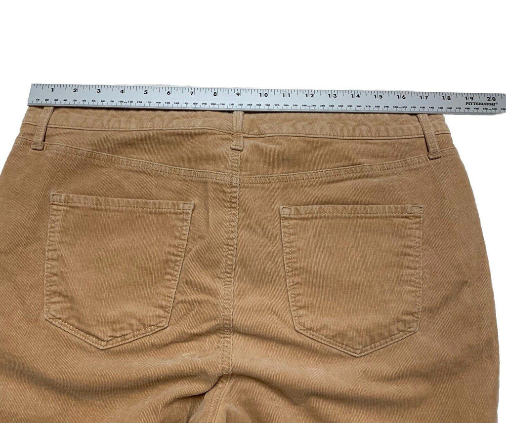 Pantalones Jegging Talbots de pana color canela para mujer, talla 14, con curvas